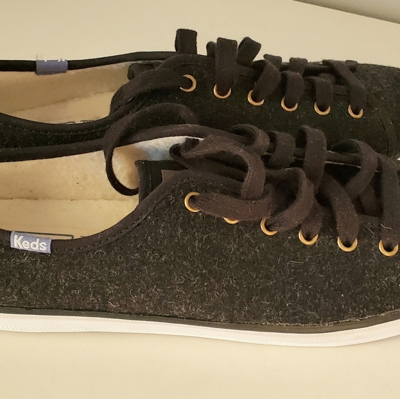 Keds Dream Foam Black Wool Sneakers Size 10 - Picture 5 of 5